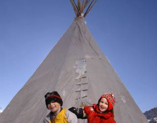 Tipi-Zelt auf der Riederalp